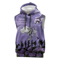 ANZAC Day Sleeveless Hoodie Lest We Forget the Animals Too