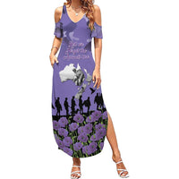 ANZAC Day Summer Maxi Dress Lest We Forget the Animals Too