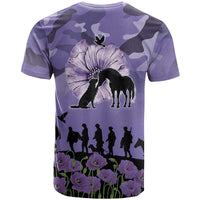 ANZAC Day T Shirt Lest We Forget the Animals Too
