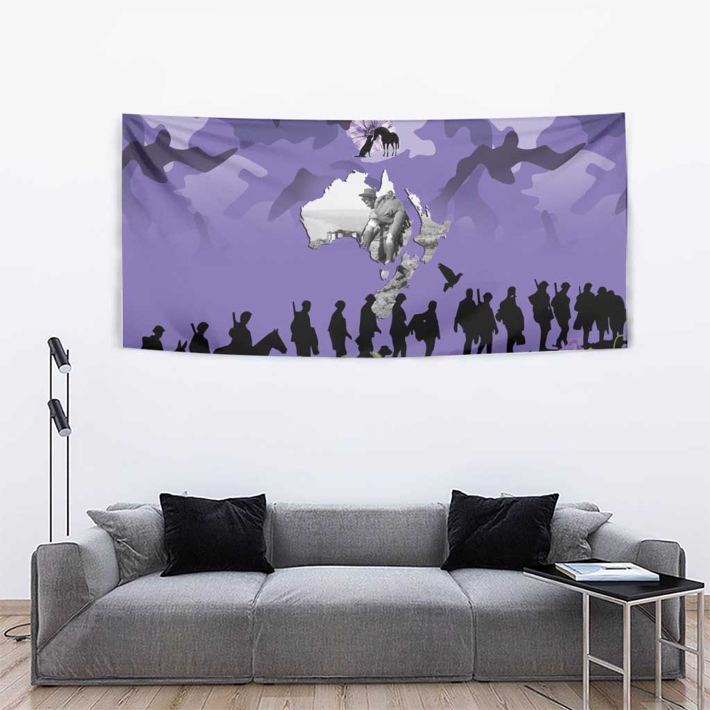 ANZAC Day Tapestry Lest We Forget the Animals Too