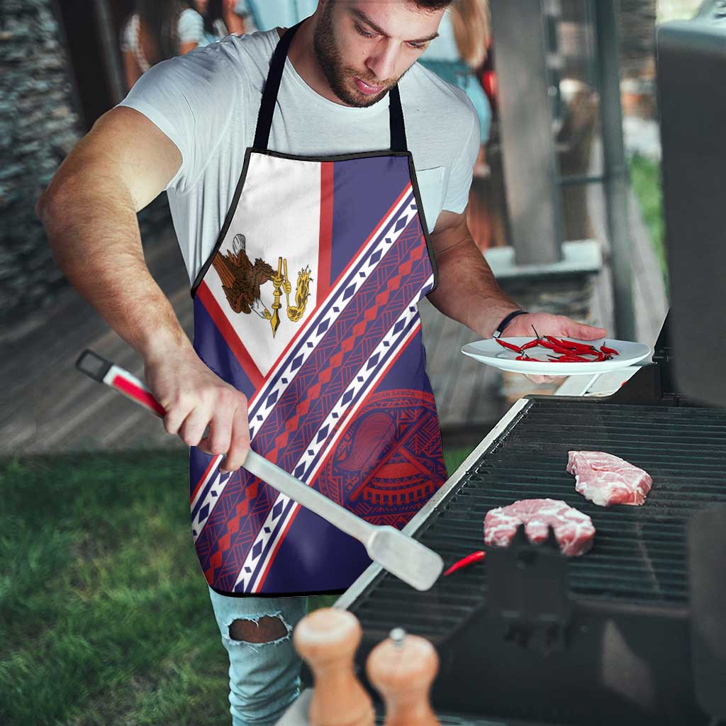 American Samoa Flag Day Apron Polynesian Tribal Tattoo Eagle Art