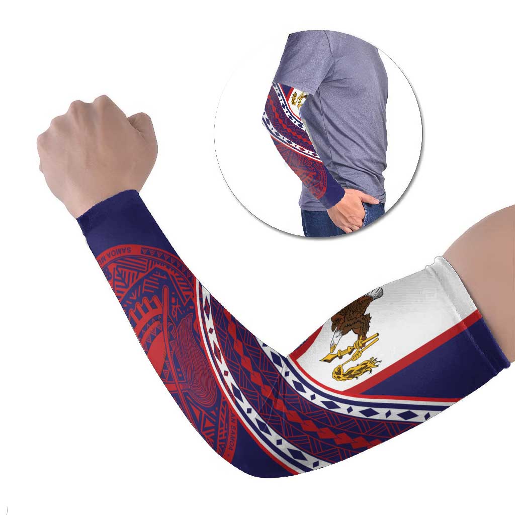 American Samoa Flag Day Arm Sleeves Polynesian Tribal Tattoo Eagle Art