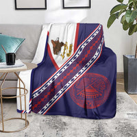 American Samoa Flag Day Blanket Polynesian Tribal Tattoo Eagle Art