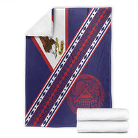 American Samoa Flag Day Blanket Polynesian Tribal Tattoo Eagle Art