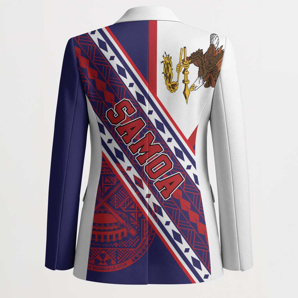 American Samoa Flag Day Blazer Polynesian Tribal Tattoo Eagle Art