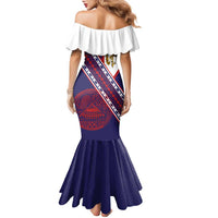 American Samoa Flag Day Family Matching Mermaid Dress and Hawaiian Shirt Polynesian Tribal Tattoo Eagle Art