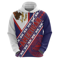 American Samoa Flag Day Hoodie Polynesian Tribal Tattoo Eagle Art