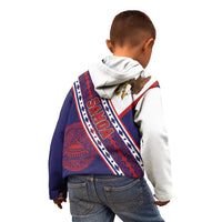American Samoa Flag Day Kid Hoodie Polynesian Tribal Tattoo Eagle Art