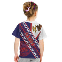 American Samoa Flag Day Kid T Shirt Polynesian Tribal Tattoo Eagle Art