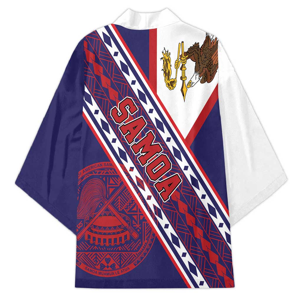 American Samoa Flag Day Kimono Polynesian Tribal Tattoo Eagle Art