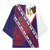 American Samoa Flag Day Kimono Polynesian Tribal Tattoo Eagle Art