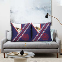 American Samoa Flag Day Pillow Cover Polynesian Tribal Tattoo Eagle Art