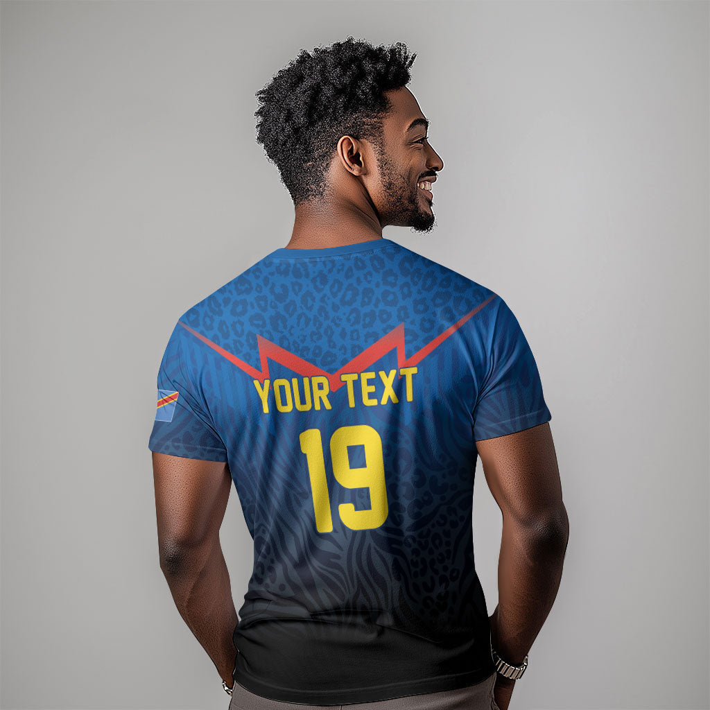 Custom World Football 2026 DR Congo T shirt Les Leopards Coupe du Monde Glory