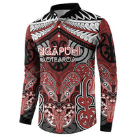 Aotearoa Iwi Ngapuhi Personalised Button Sweatshirt Maori Kowhaiwhai Pattern