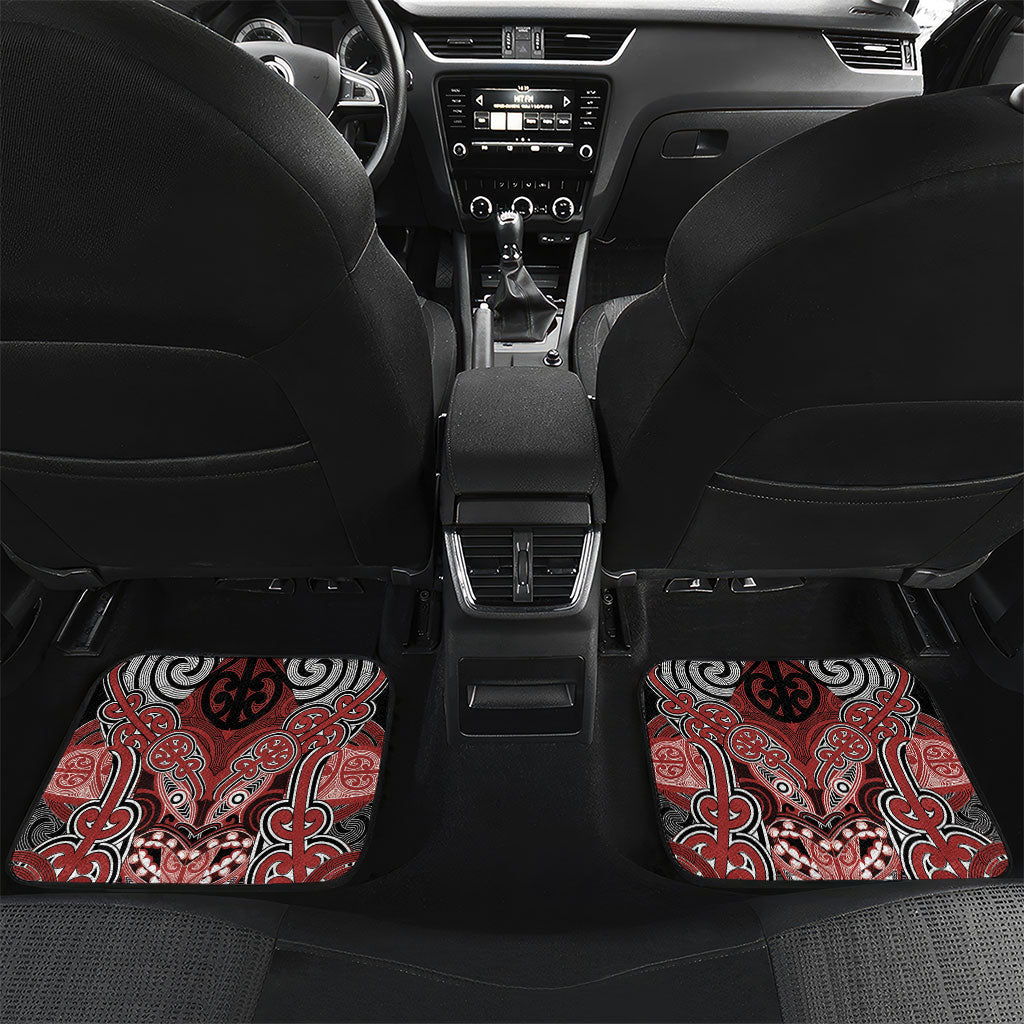Aotearoa Iwi Ngapuhi Personalised Car Mats Maori Kowhaiwhai Pattern