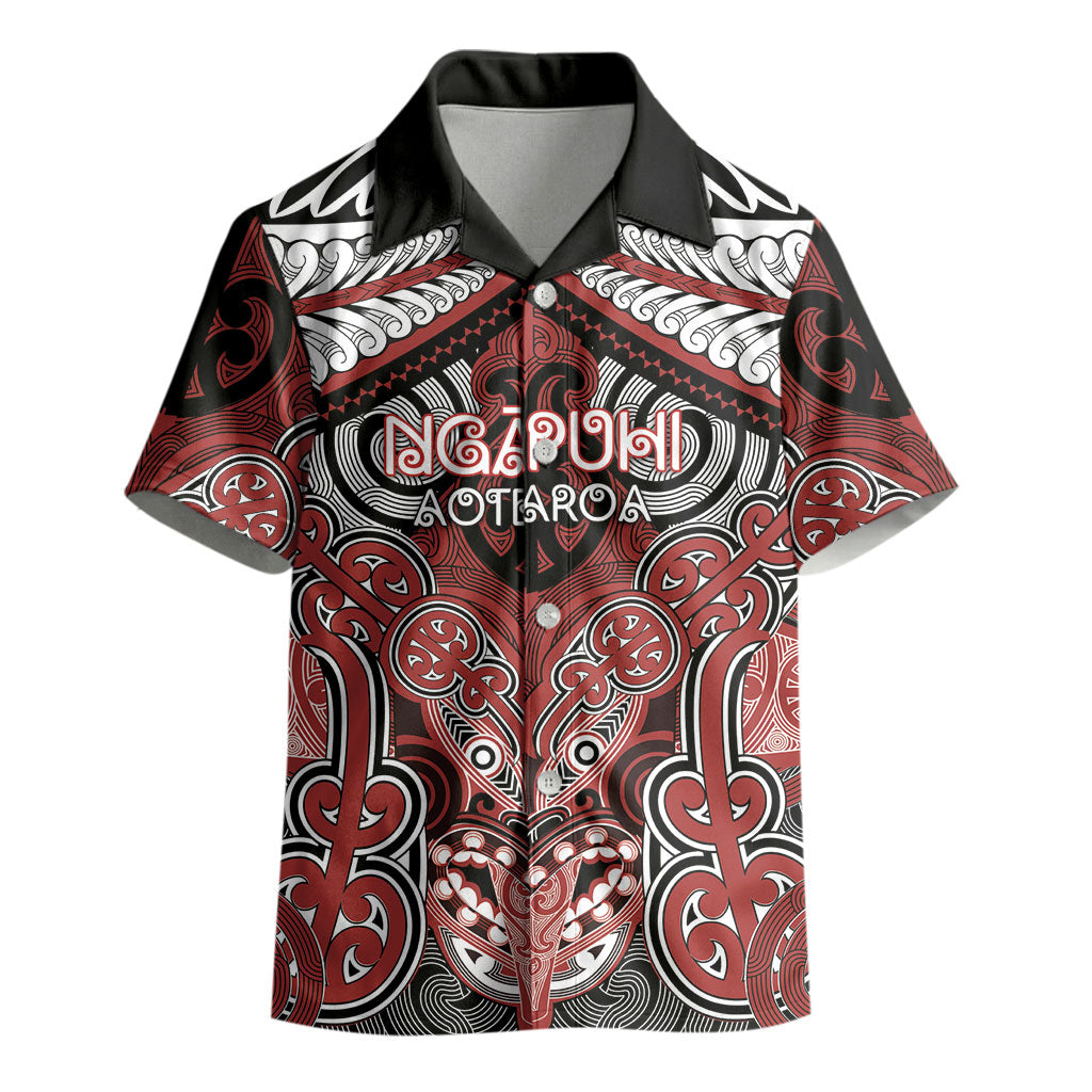 Aotearoa Iwi Ngapuhi Personalised Kid Hawaiian Shirt Maori Kowhaiwhai Pattern