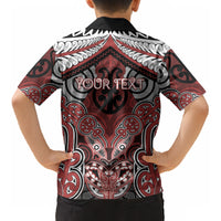 Aotearoa Iwi Ngapuhi Personalised Kid Hawaiian Shirt Maori Kowhaiwhai Pattern