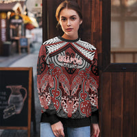 Aotearoa Iwi Ngapuhi Personalised Ugly Christmas Sweater Maori Kowhaiwhai Pattern