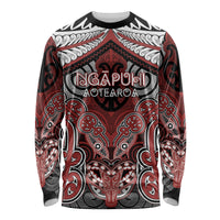 Aotearoa Iwi Ngapuhi Personalised Long Sleeve Shirt Maori Kowhaiwhai Pattern