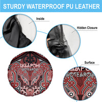 Aotearoa Iwi Ngapuhi Spare Tire Cover Maori Kowhaiwhai Pattern