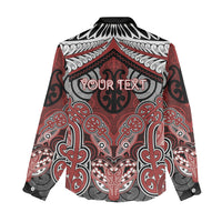 Aotearoa Iwi Ngapuhi Personalised Women Casual Shirt Maori Kowhaiwhai Pattern