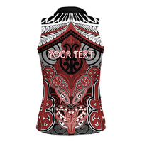 Aotearoa Iwi Ngapuhi Personalised Women Sleeveless Polo Shirt Maori Kowhaiwhai Pattern