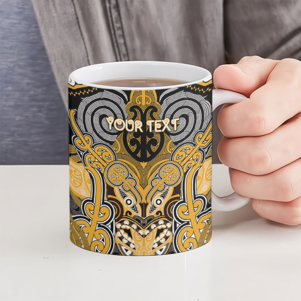 Aotearoa Iwi Ngati Whatua Personalised Ceramic Mug Maori Kowhaiwhai Pattern