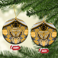 Aotearoa Iwi Ngati Whatua Personalised Ceramic Ornament Maori Kowhaiwhai Pattern