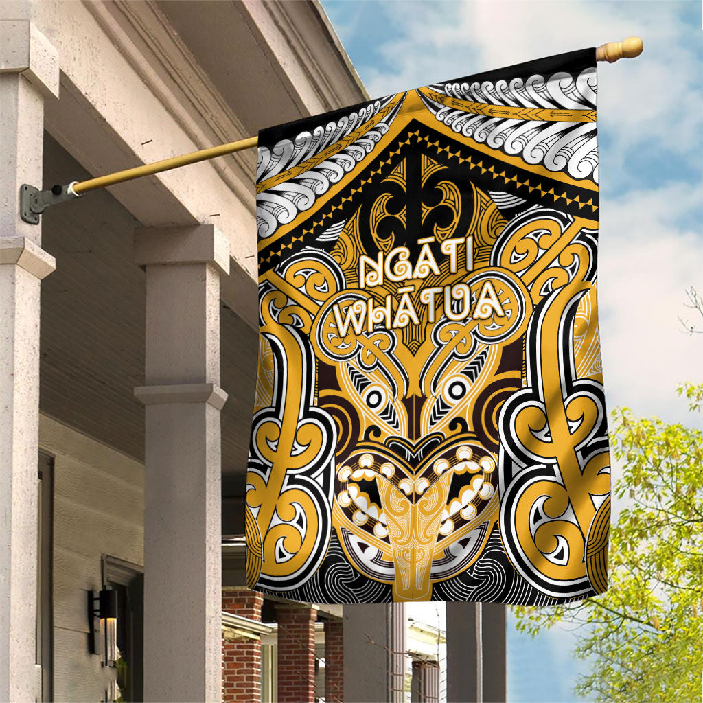 Aotearoa Iwi Ngati Whatua Garden Flag Maori Kowhaiwhai Pattern
