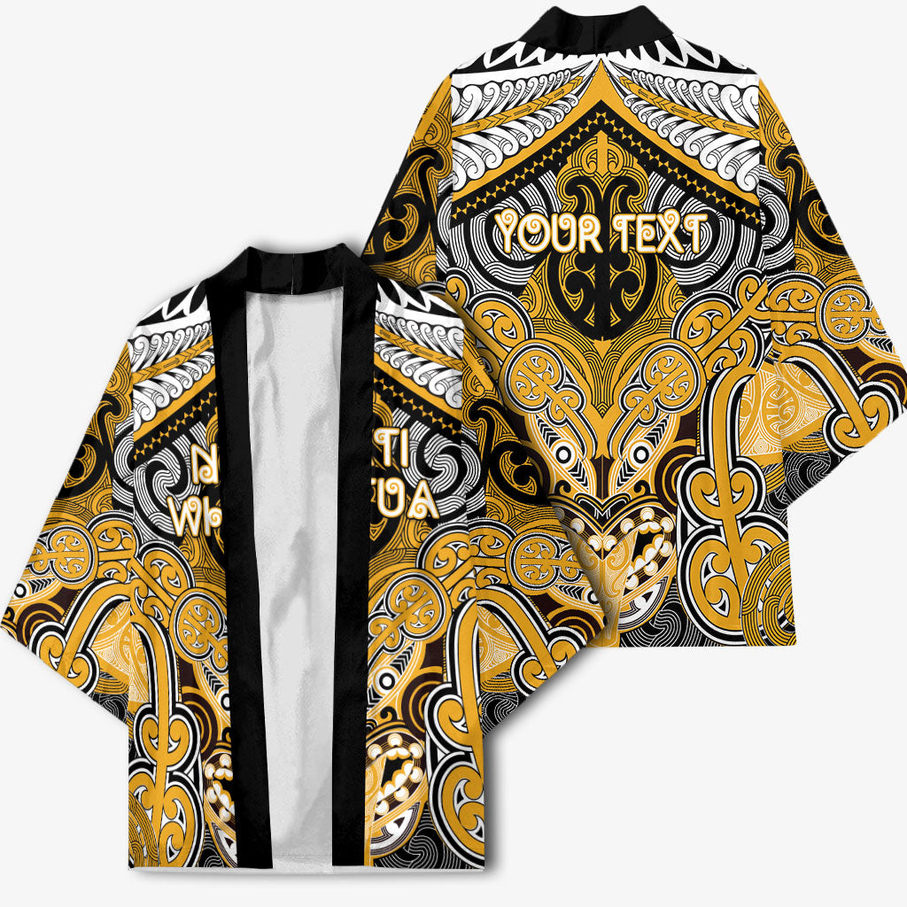 Aotearoa Iwi Ngati Whatua Personalised Kimono Maori Kowhaiwhai Pattern