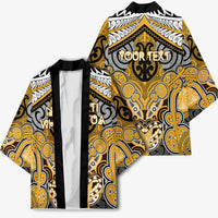 Aotearoa Iwi Ngati Whatua Personalised Kimono Maori Kowhaiwhai Pattern