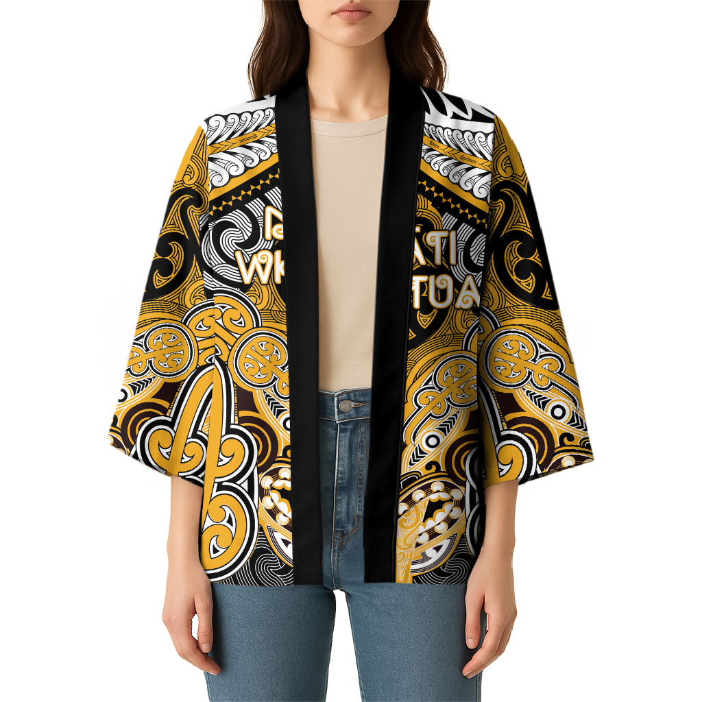 Aotearoa Iwi Ngati Whatua Personalised Kimono Maori Kowhaiwhai Pattern