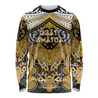 Aotearoa Iwi Ngati Whatua Personalised Long Sleeve Shirt Maori Kowhaiwhai Pattern