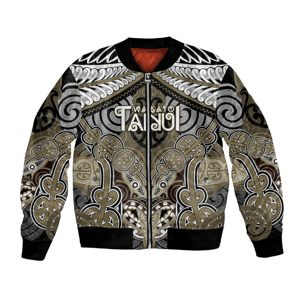 Aotearoa Iwi Waikato Tainui Personalised Bomber Jacket Maori Kowhaiwhai Pattern