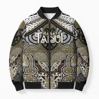 Aotearoa Iwi Waikato Tainui Personalised Bomber Puffer Jacket Maori Kowhaiwhai Pattern