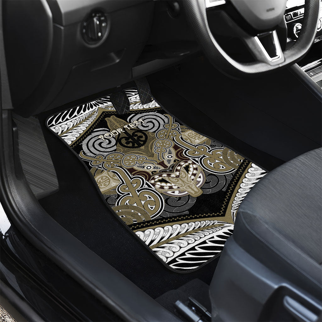 Aotearoa Iwi Waikato Tainui Personalised Car Mats Maori Kowhaiwhai Pattern