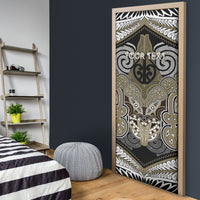 Aotearoa Iwi Waikato Tainui Personalised Door Cover Maori Kowhaiwhai Pattern