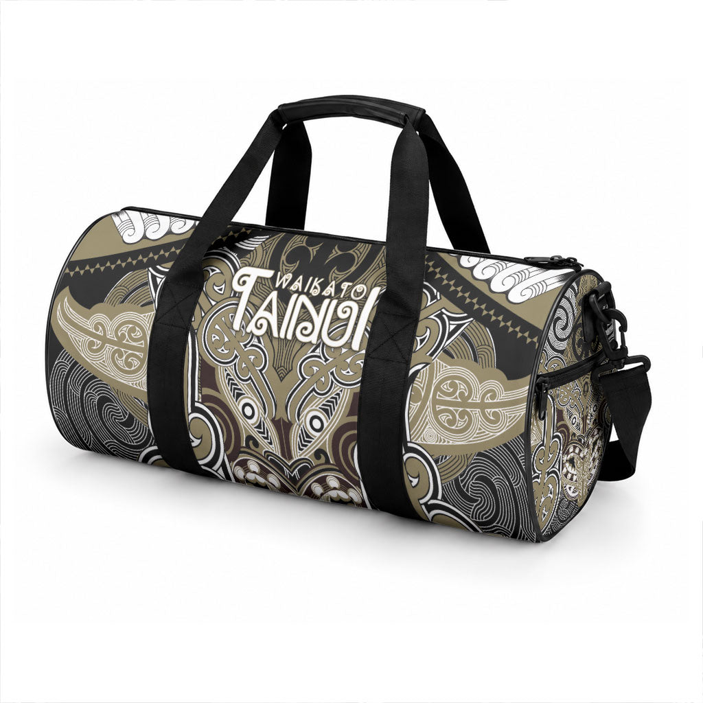Aotearoa Iwi Waikato Tainui Duffle Bag Maori Kowhaiwhai Pattern