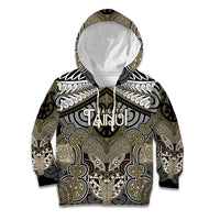 Aotearoa Iwi Waikato Tainui Personalised Kid Hoodie Maori Kowhaiwhai Pattern