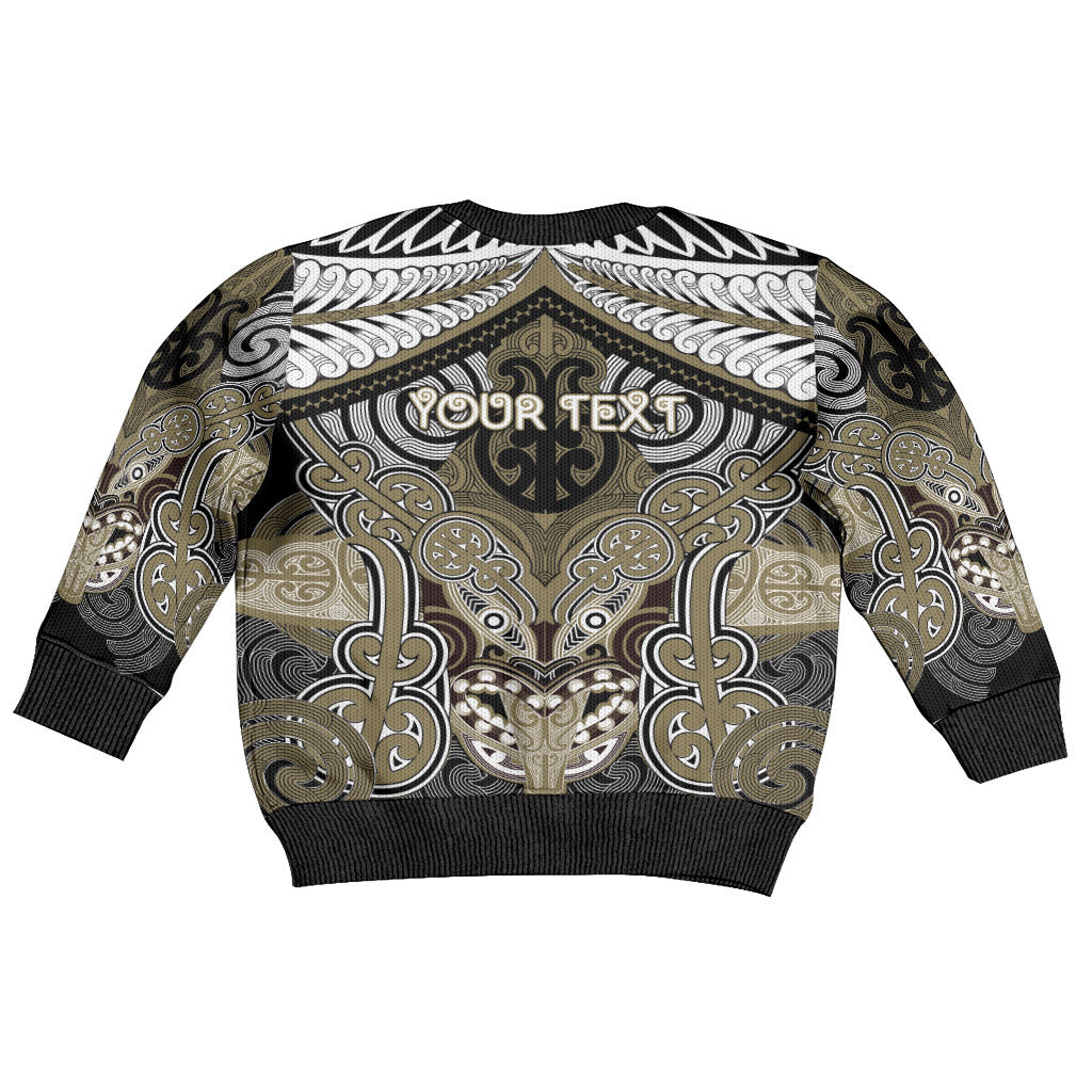 Aotearoa Iwi Waikato Tainui Personalised Kid Ugly Christmas Sweater Maori Kowhaiwhai Pattern