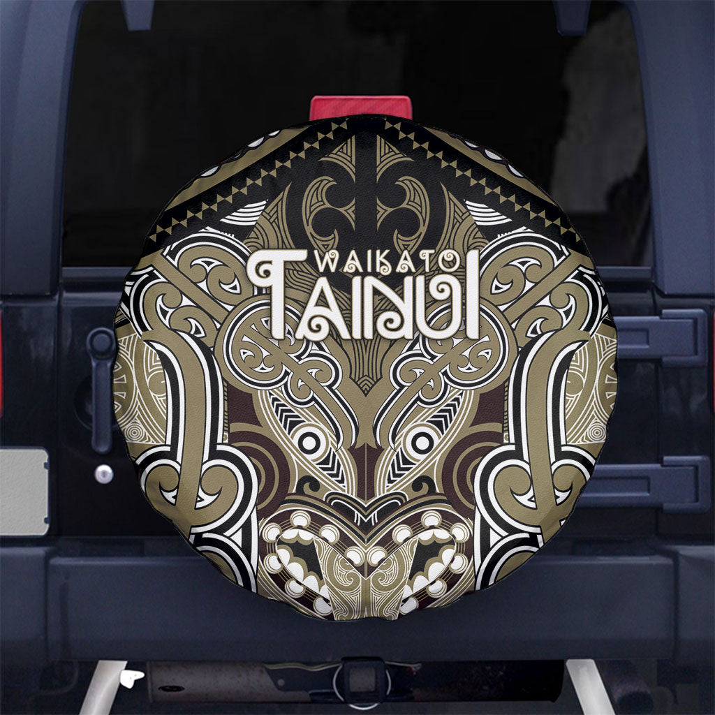 Aotearoa Iwi Waikato Tainui Spare Tire Cover Maori Kowhaiwhai Pattern