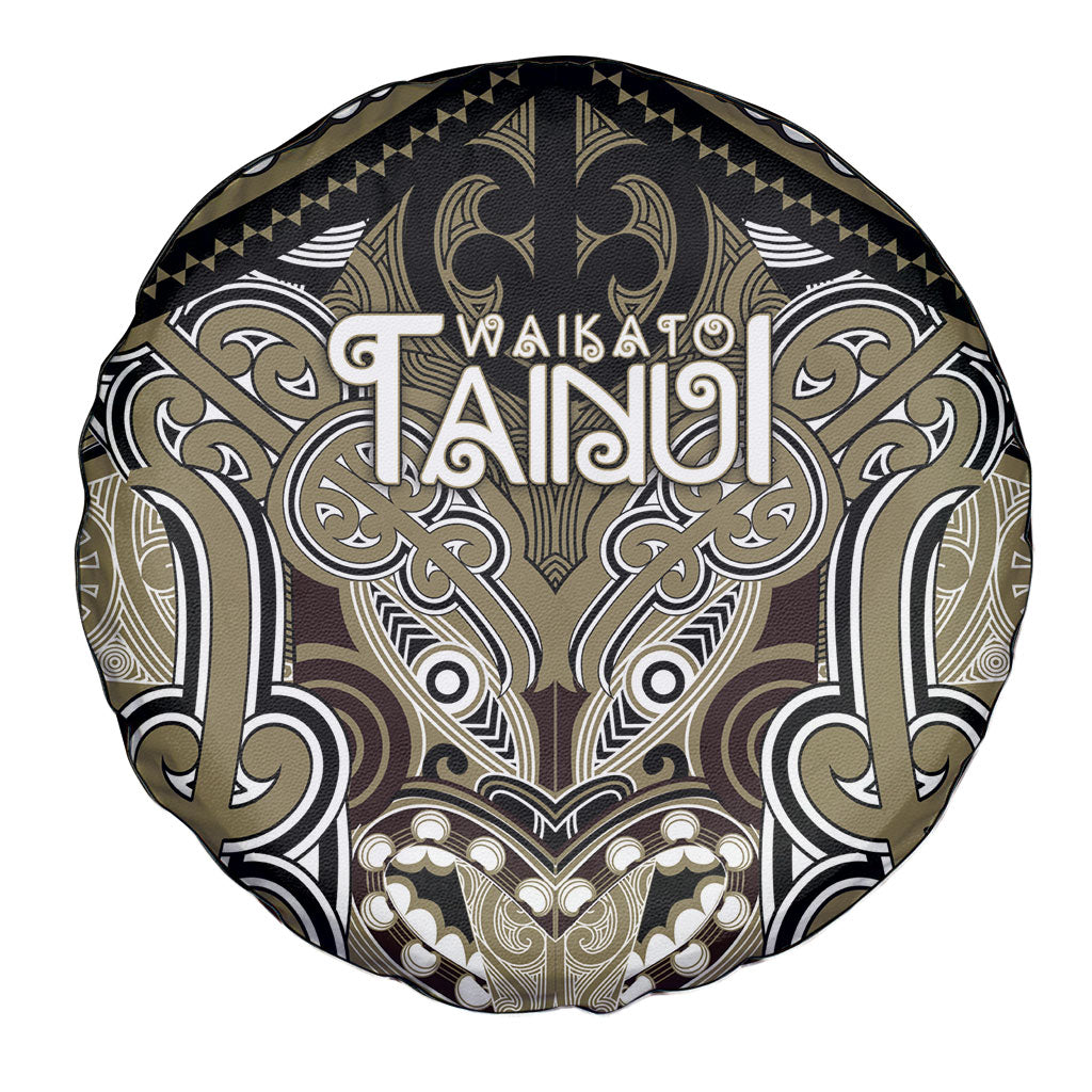 Aotearoa Iwi Waikato Tainui Spare Tire Cover Maori Kowhaiwhai Pattern
