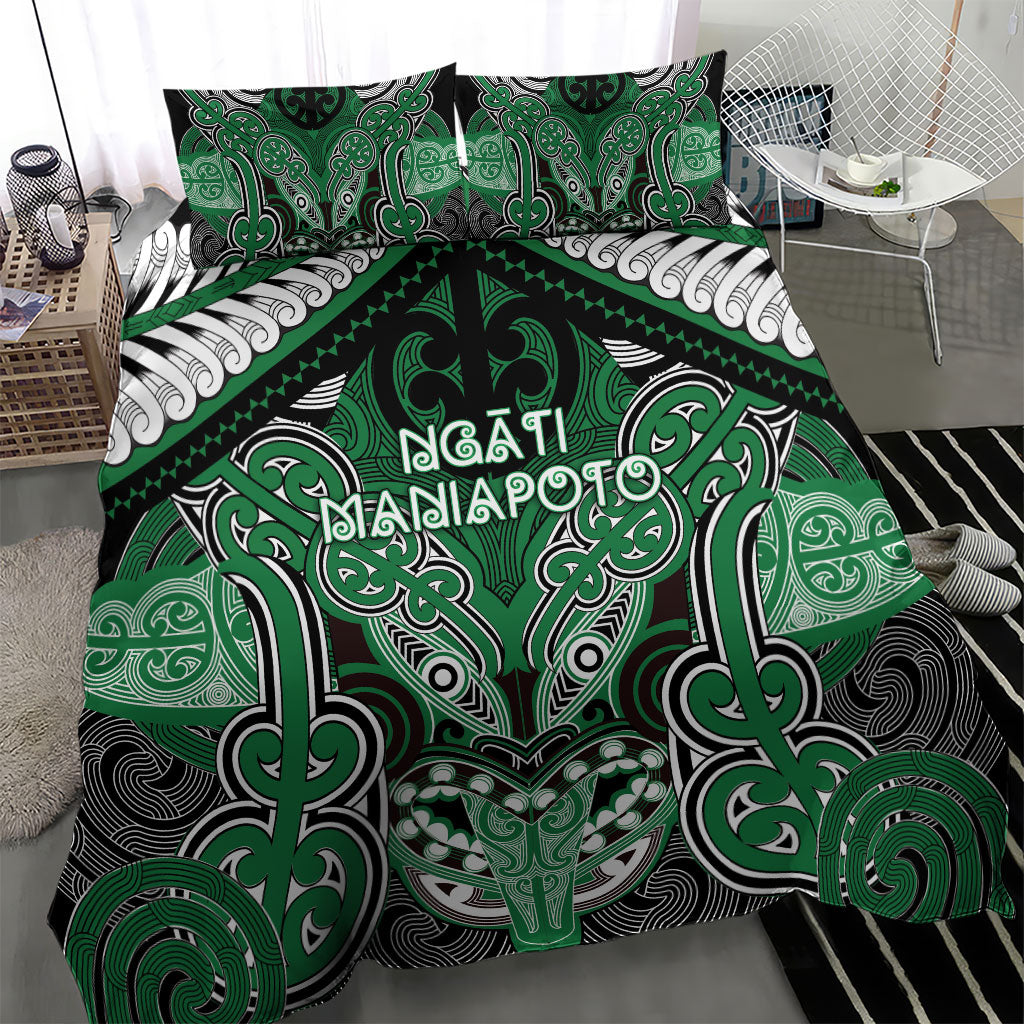Aotearoa Iwi Ngati Maniapoto Bedding Set Maori Kowhaiwhai Pattern