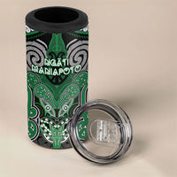 Aotearoa Iwi Ngati Maniapoto Personalised 4 in 1 Can Cooler Tumbler Maori Kowhaiwhai Pattern