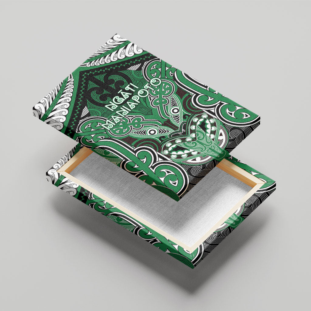 Aotearoa Iwi Ngati Maniapoto Canvas Wall Art Maori Kowhaiwhai Pattern