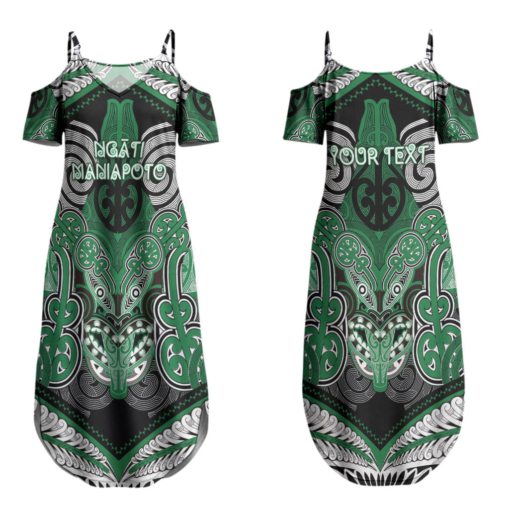 Aotearoa Iwi Ngati Maniapoto Personalised Couples Matching Summer Maxi Dress and Hawaiian Shirt Maori Kowhaiwhai Pattern