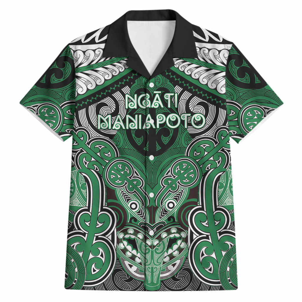 Aotearoa Iwi Ngati Maniapoto Personalised Hawaiian Shirt Maori Kowhaiwhai Pattern