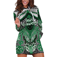 Aotearoa Iwi Ngati Maniapoto Personalised Hoodie Dress Maori Kowhaiwhai Pattern