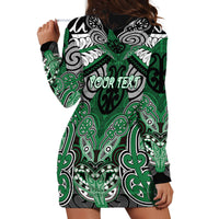 Aotearoa Iwi Ngati Maniapoto Personalised Hoodie Dress Maori Kowhaiwhai Pattern