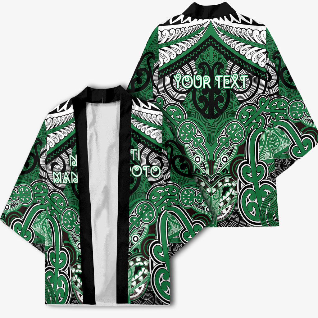 Aotearoa Iwi Ngati Maniapoto Personalised Kimono Maori Kowhaiwhai Pattern